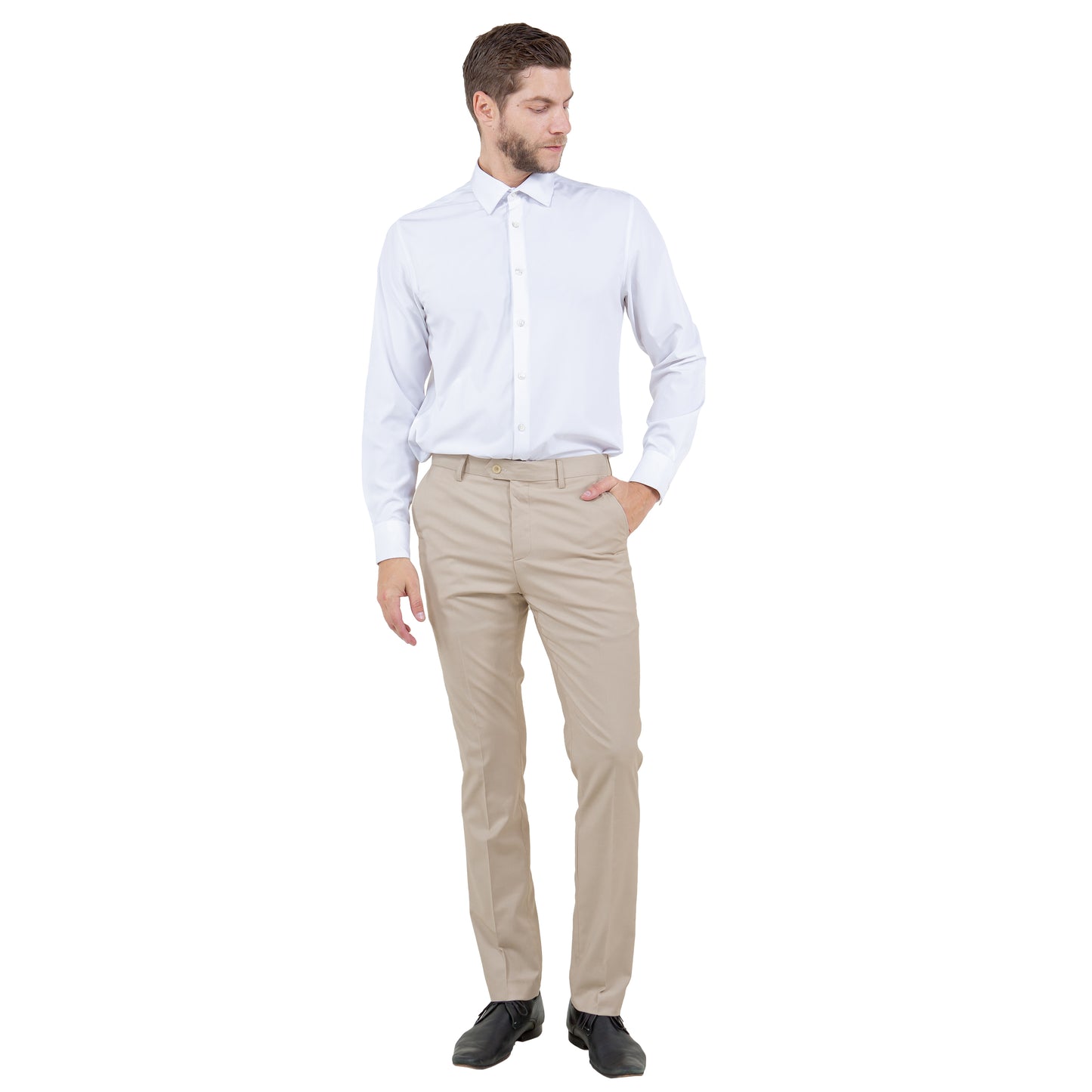 Zegarie Tan Tailored Fit Dress Pants