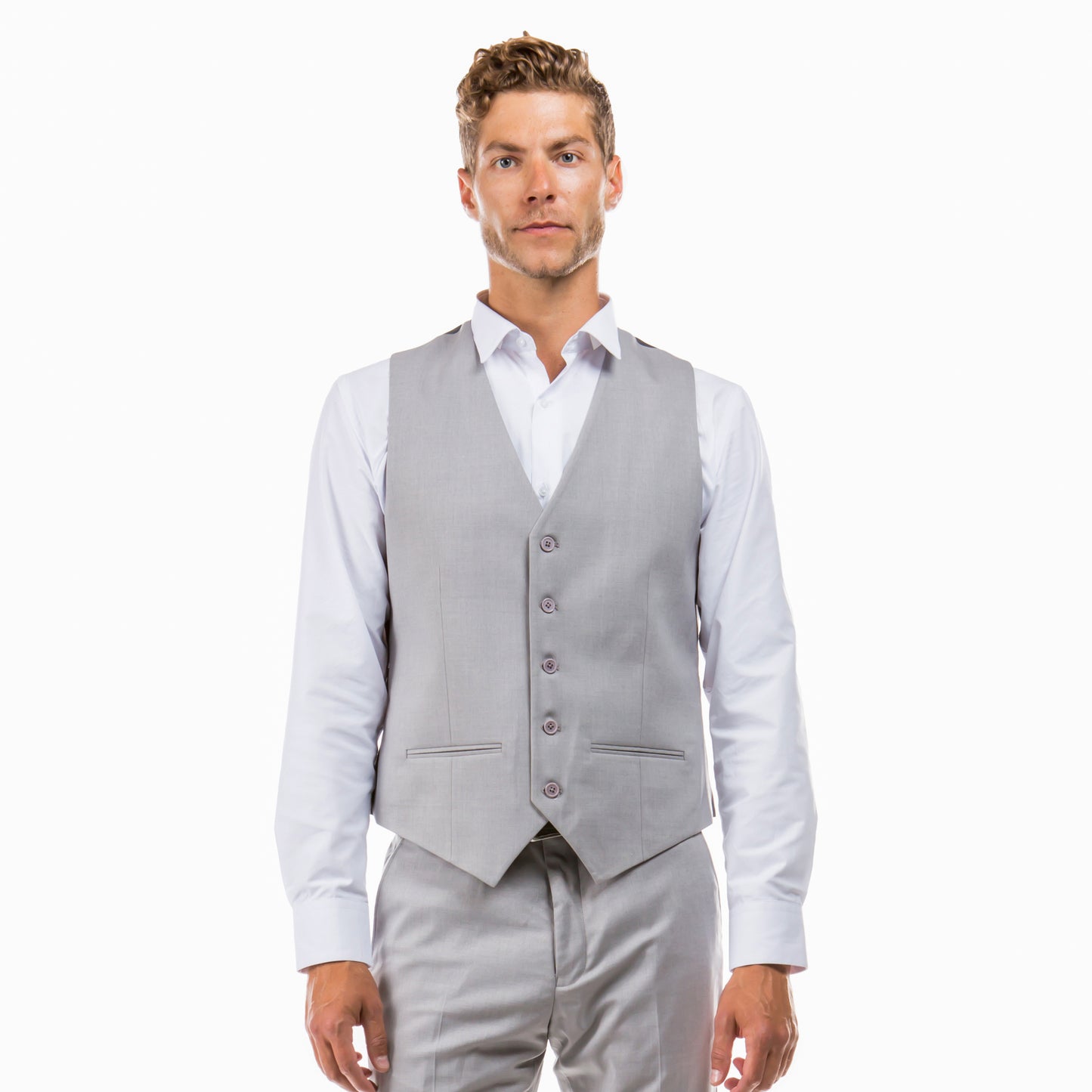 Men's Tailored-Fit Suits Separates Vest