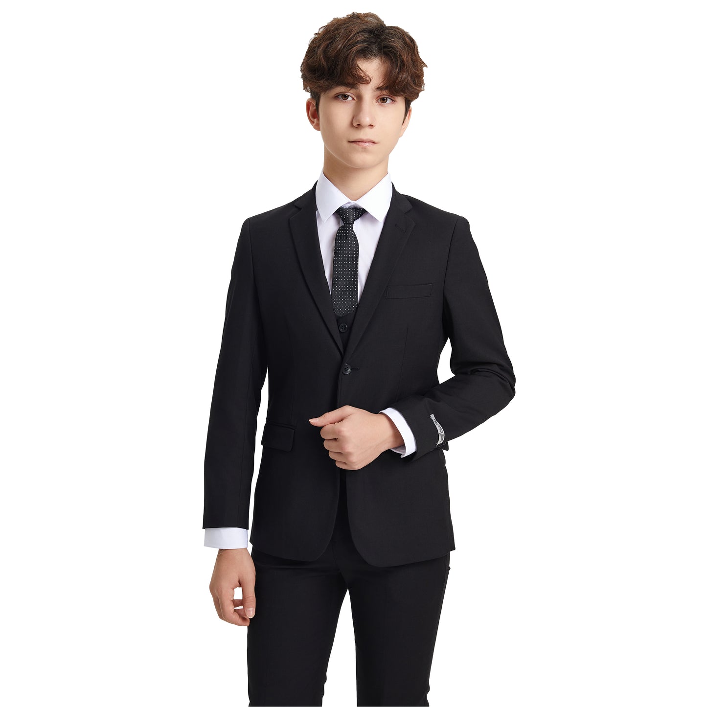 Stacy Adams Boy's 5pc Solid Suit