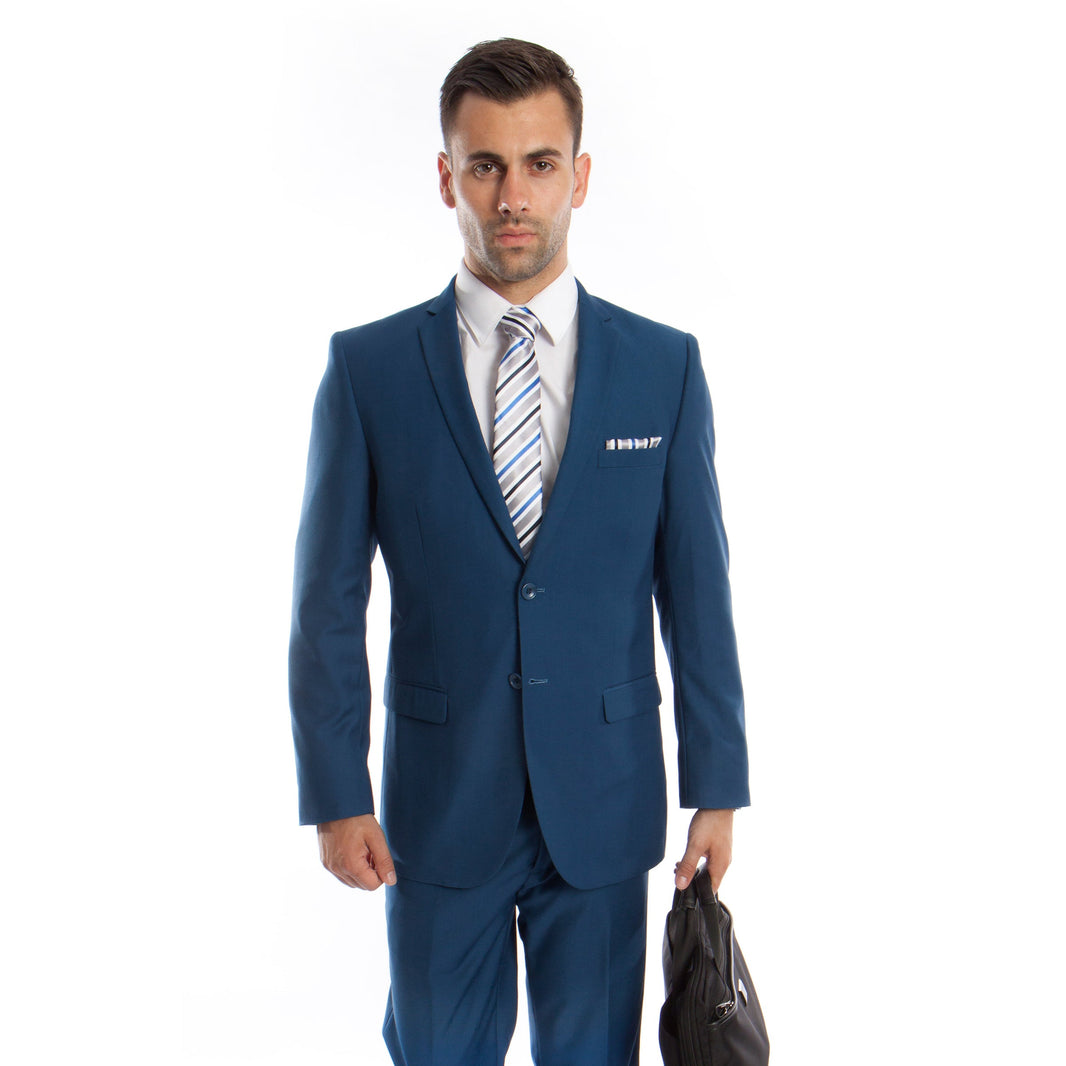 French Blue Slim Fit 2-PC Suits
