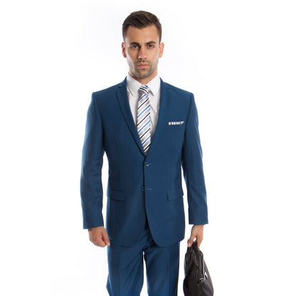 French Blue Slim Fit 2-PC Suits