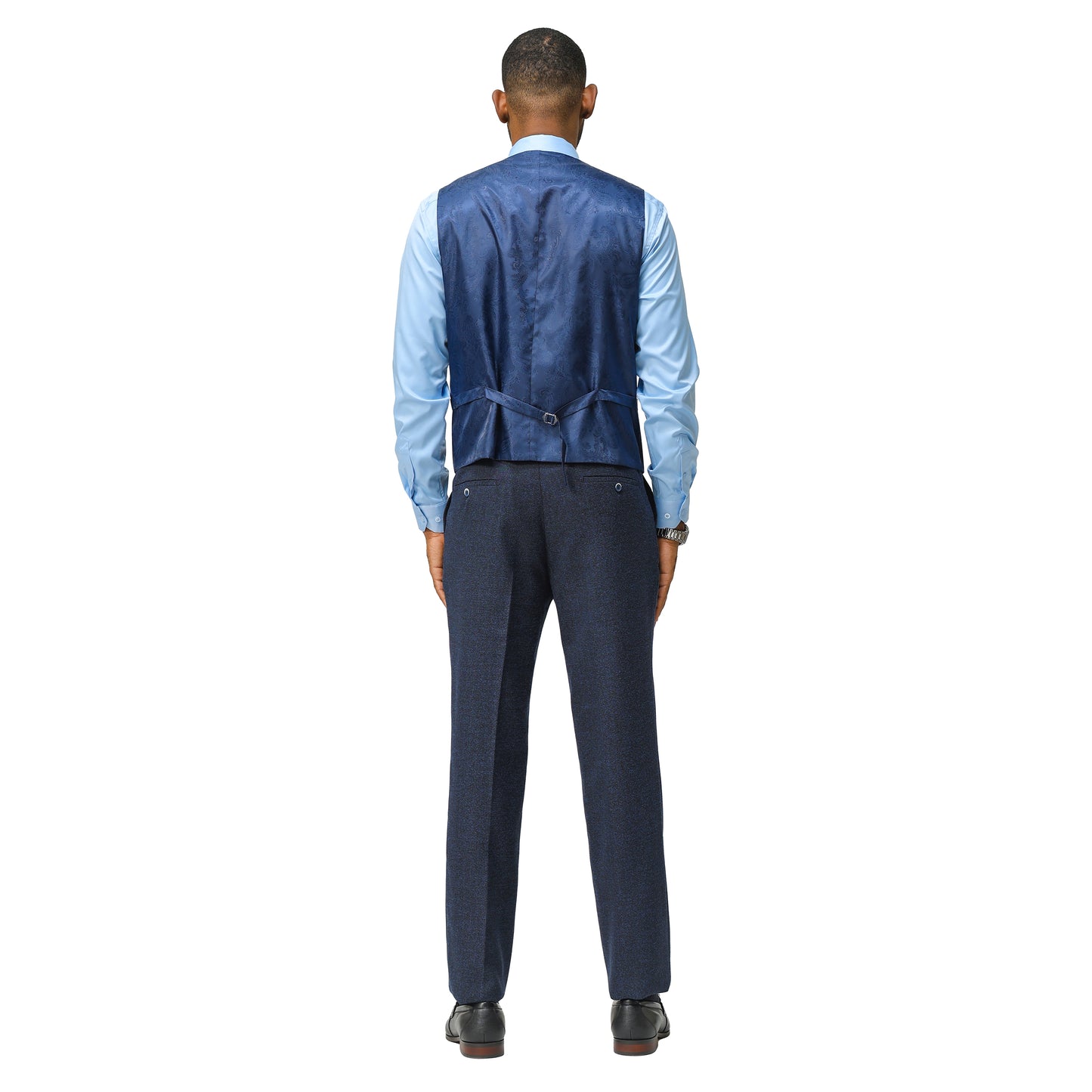 Men's Hybrid-Fit 3pc Tweed Suit w/ Expandable Waistband