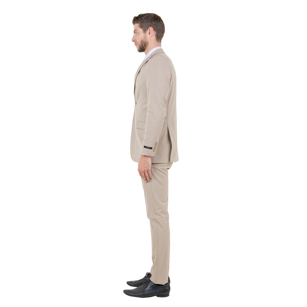 Silver / Black Shawl Collar Paisley Mens-suit