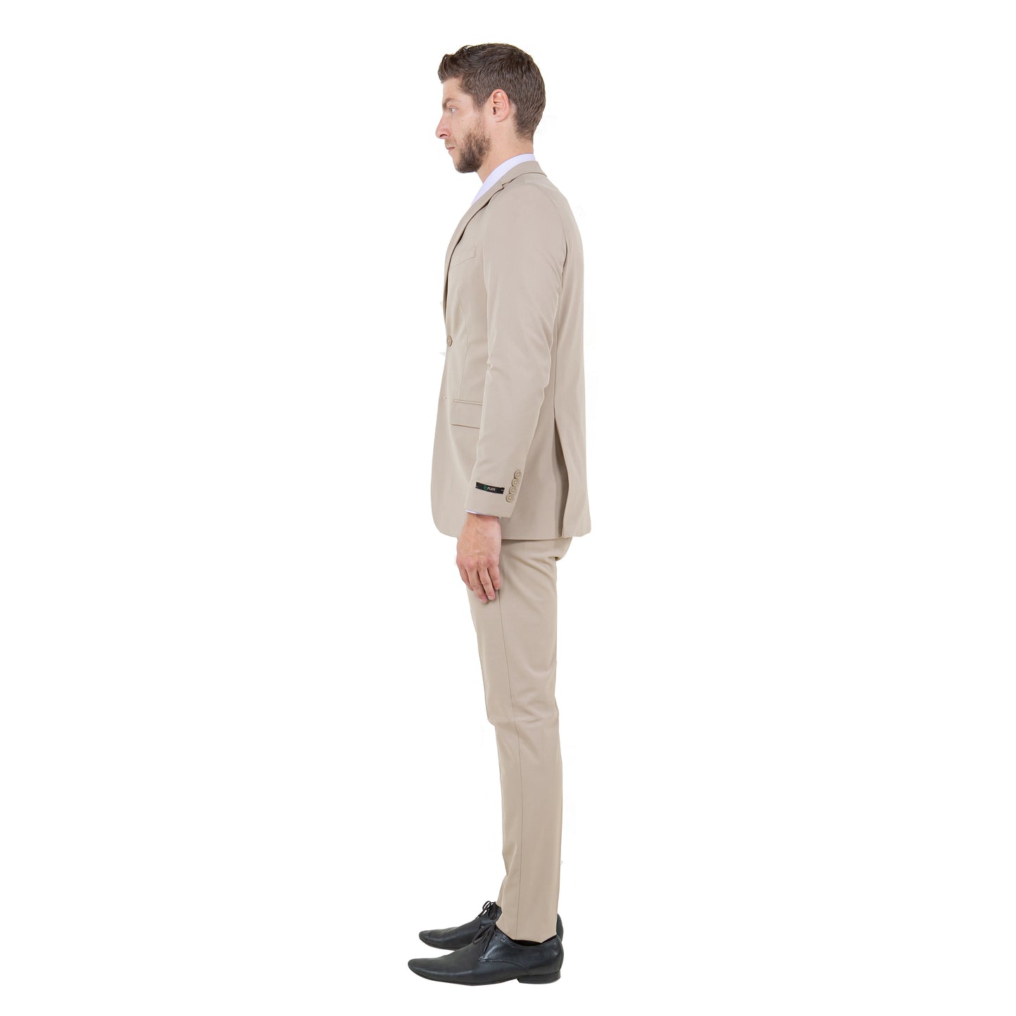 Silver / Black Shawl Collar Paisley Mens-suit