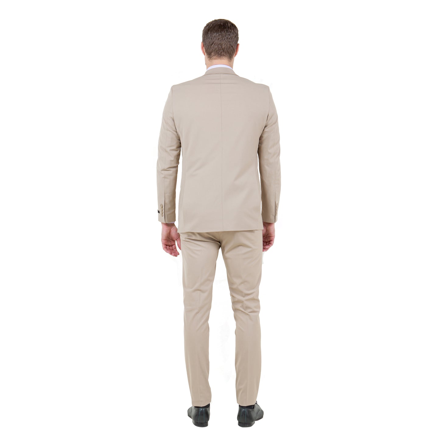 Silver / Black Shawl Collar Paisley Mens-suit