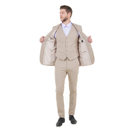 Silver / Black Shawl Collar Paisley Mens-suit