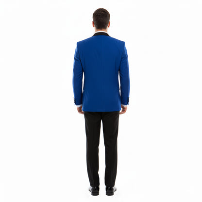 Men's Tuxedo 2pc Solid Satin Shawl Collar With Matching Satin Solid Pants For All Occasions