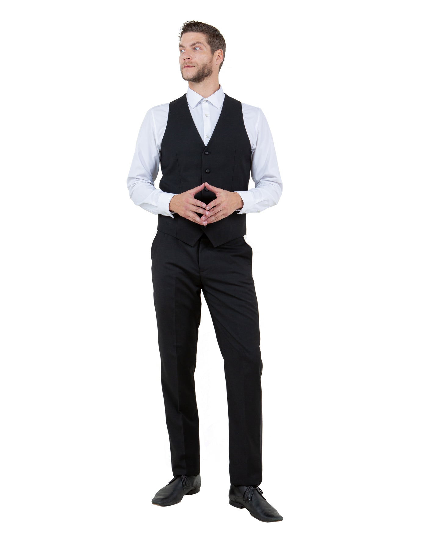 Mens Tuxedo Bryan Michaels Modern Fit Two Button Jacket with Satin Peak Lapel & Matching Pants