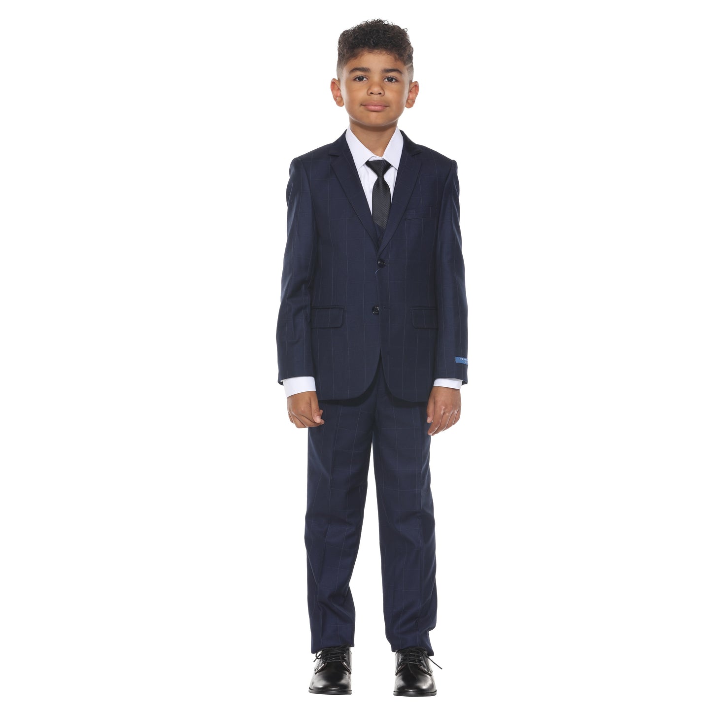Perry Ellis Boy's 5pc Windowpane Suit