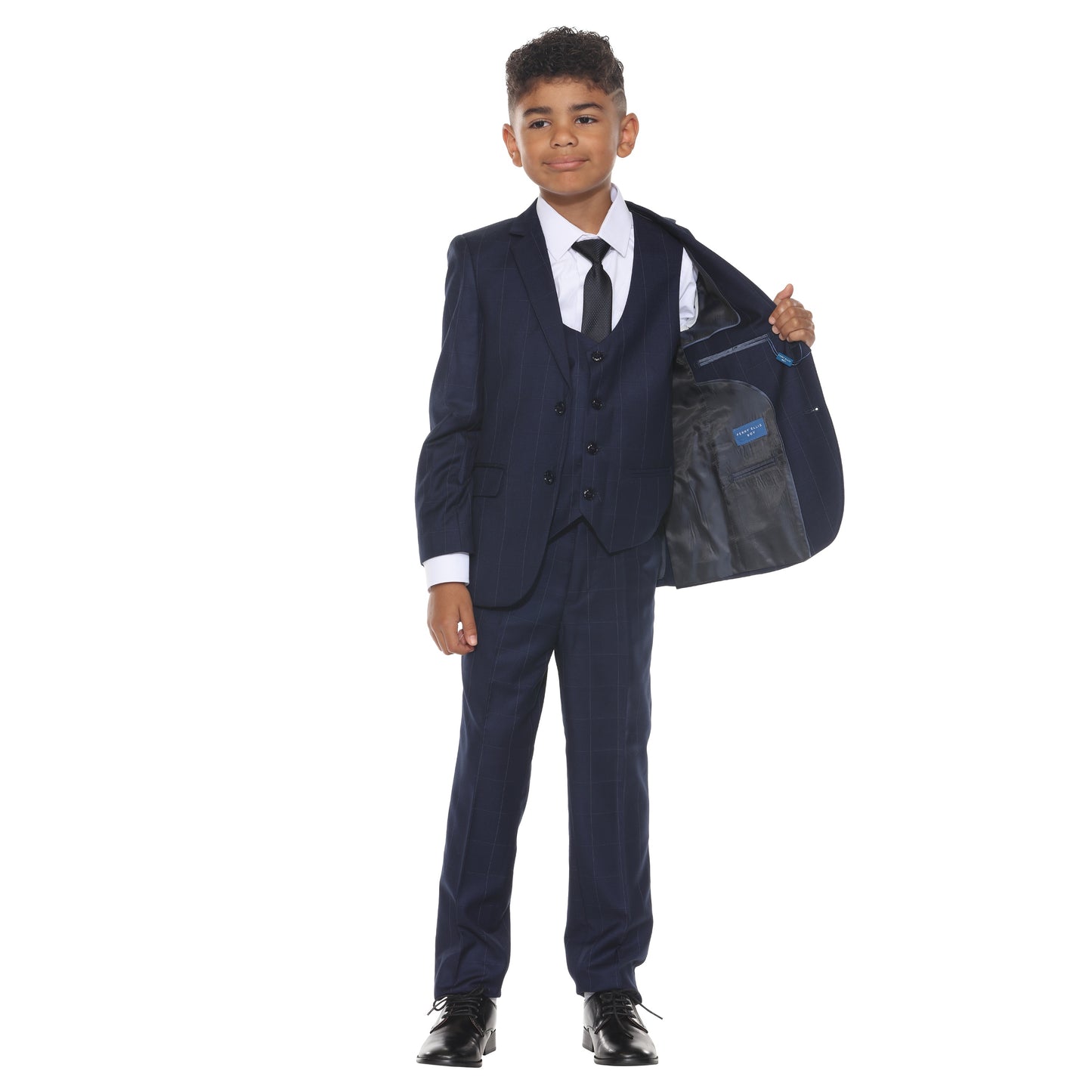 Perry Ellis Boy's 5pc Windowpane Suit