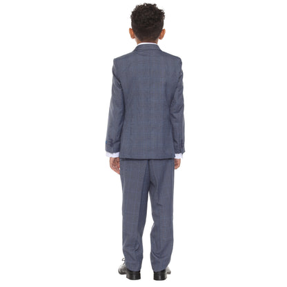 Perry Ellis Boy's 5pc Glenplaid Suit