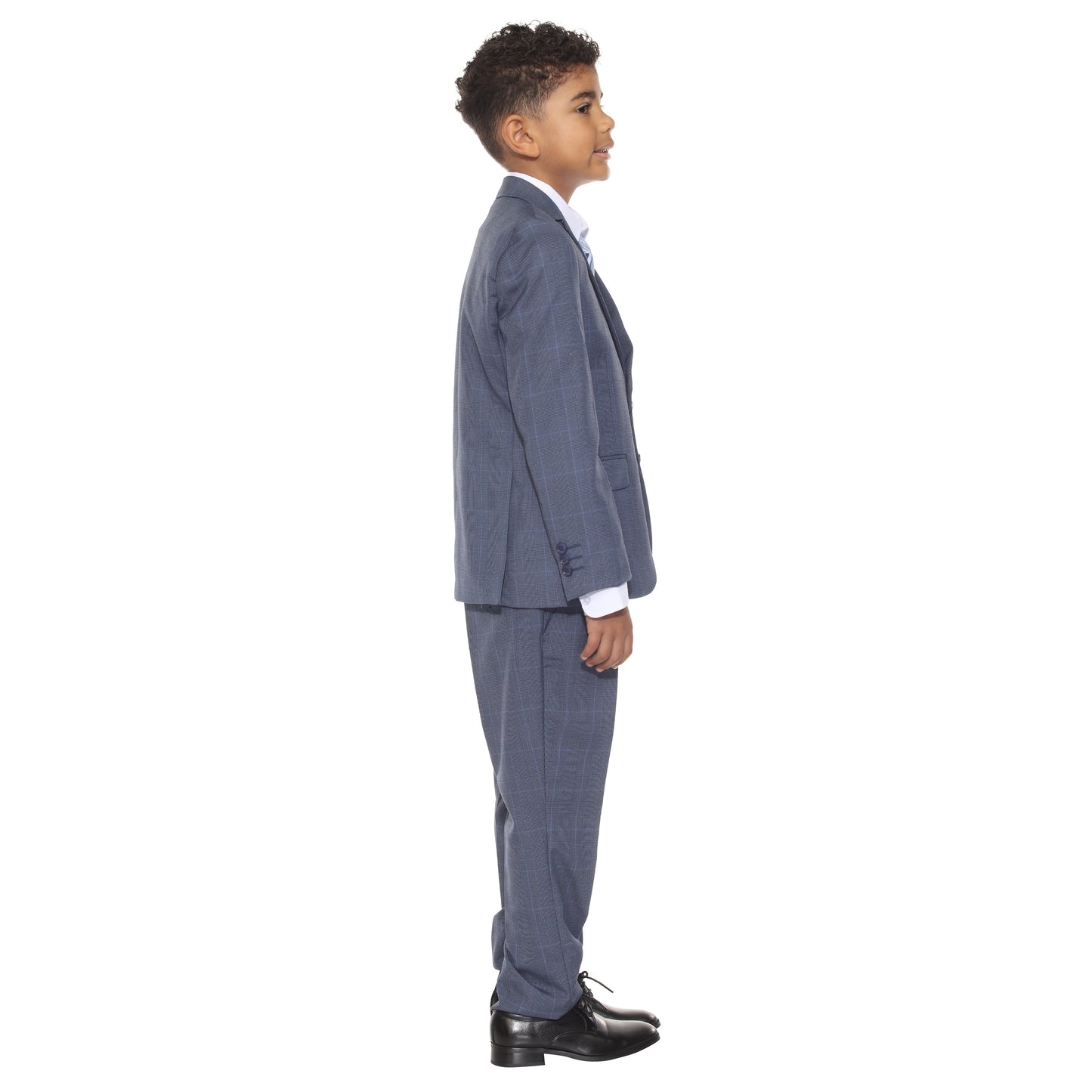 Perry Ellis Boy's 5pc Glenplaid Suit