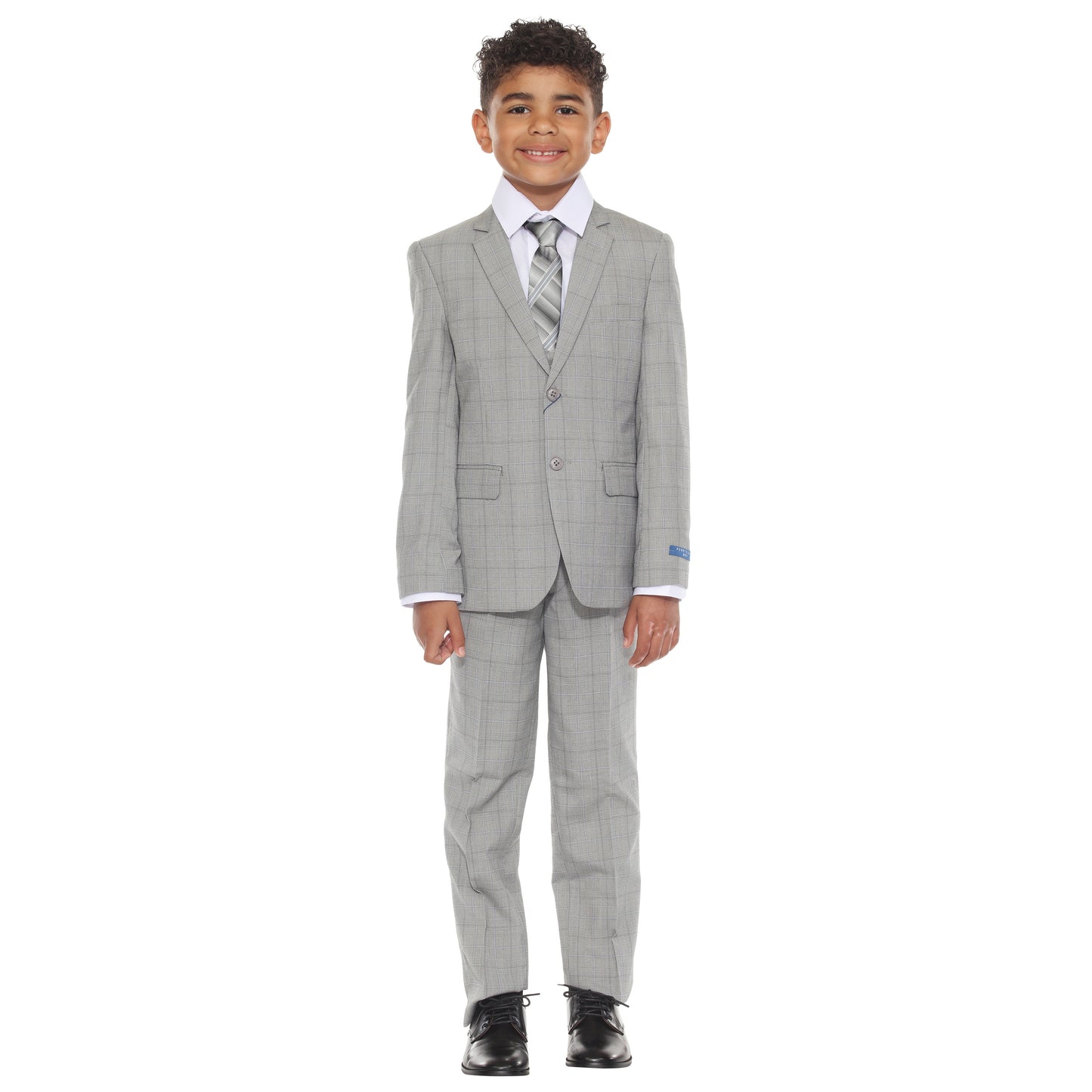 Perry Ellis Boy's 5pc Glenplaid Suit