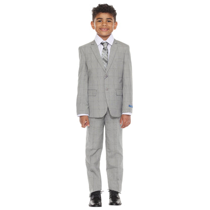 Perry Ellis Boy's 5pc Glenplaid Suit