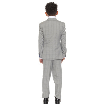 Perry Ellis Boy's 5pc Glenplaid Suit
