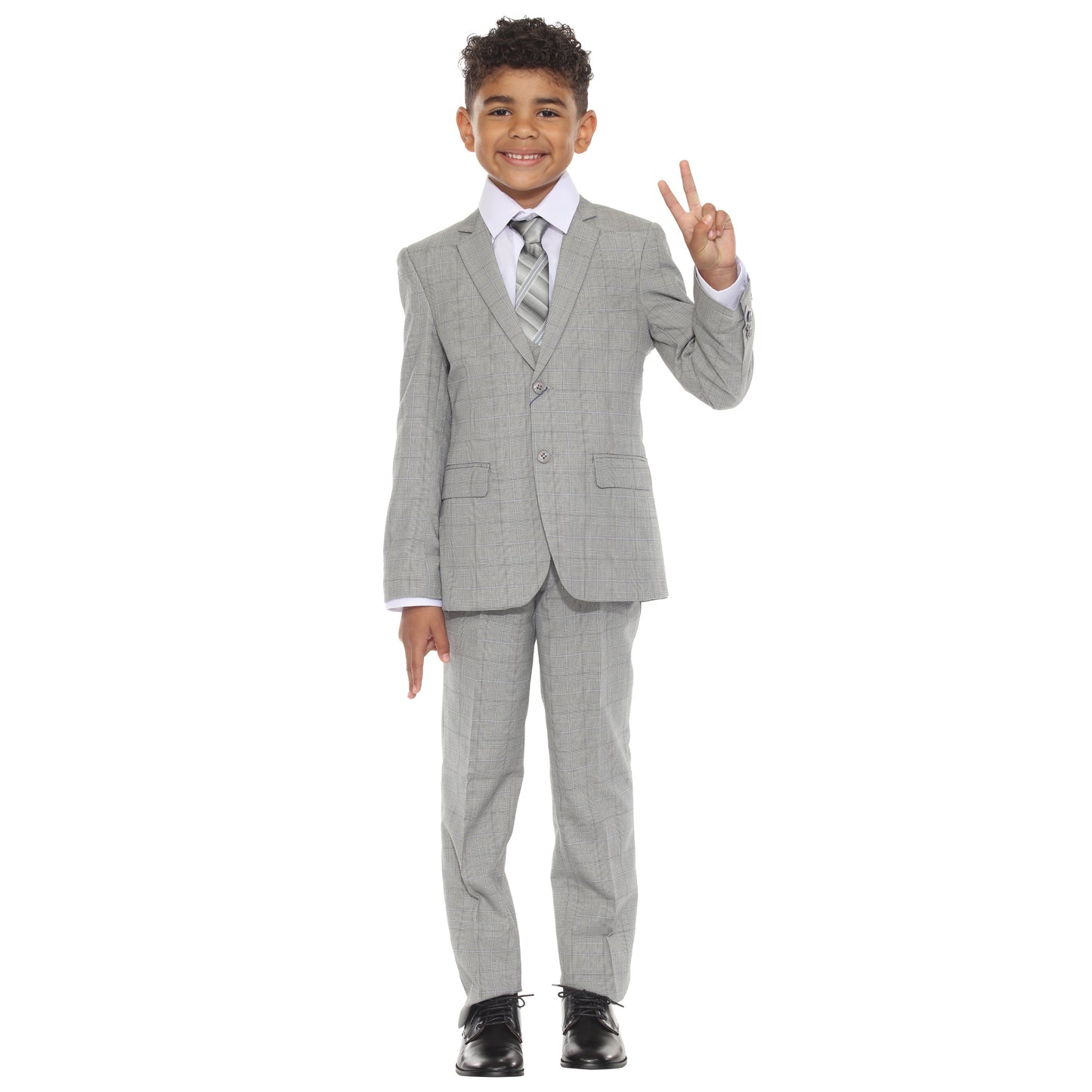 Perry Ellis Boy's 5pc Glenplaid Suit