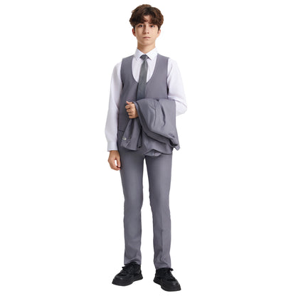 Stacy Adams Boy's 5pc Solid Suit