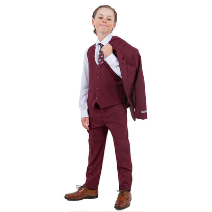 Stacy Adams Boy's 5pc Solid Suit