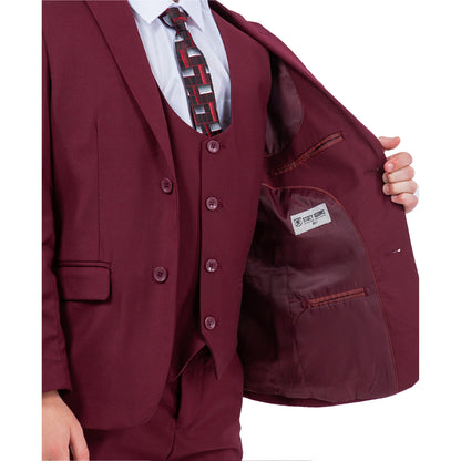 Stacy Adams Boy's 5pc Solid Suit