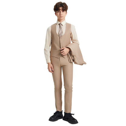 Stacy Adams Boy's 5pc Solid Suit