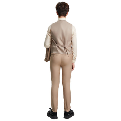 Stacy Adams Boy's 5pc Solid Suit