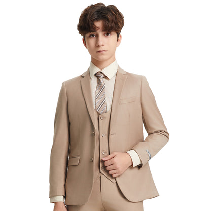 Stacy Adams Boy's 5pc Solid Suit
