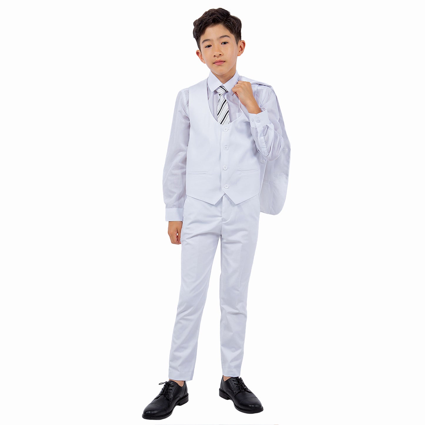Stacy Adams Boy's 5pc Solid Suit