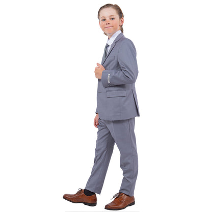 Stacy Adams Boy's 5pc Solid Suit