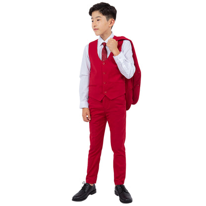 Stacy Adams Boy's 5pc Solid Suit