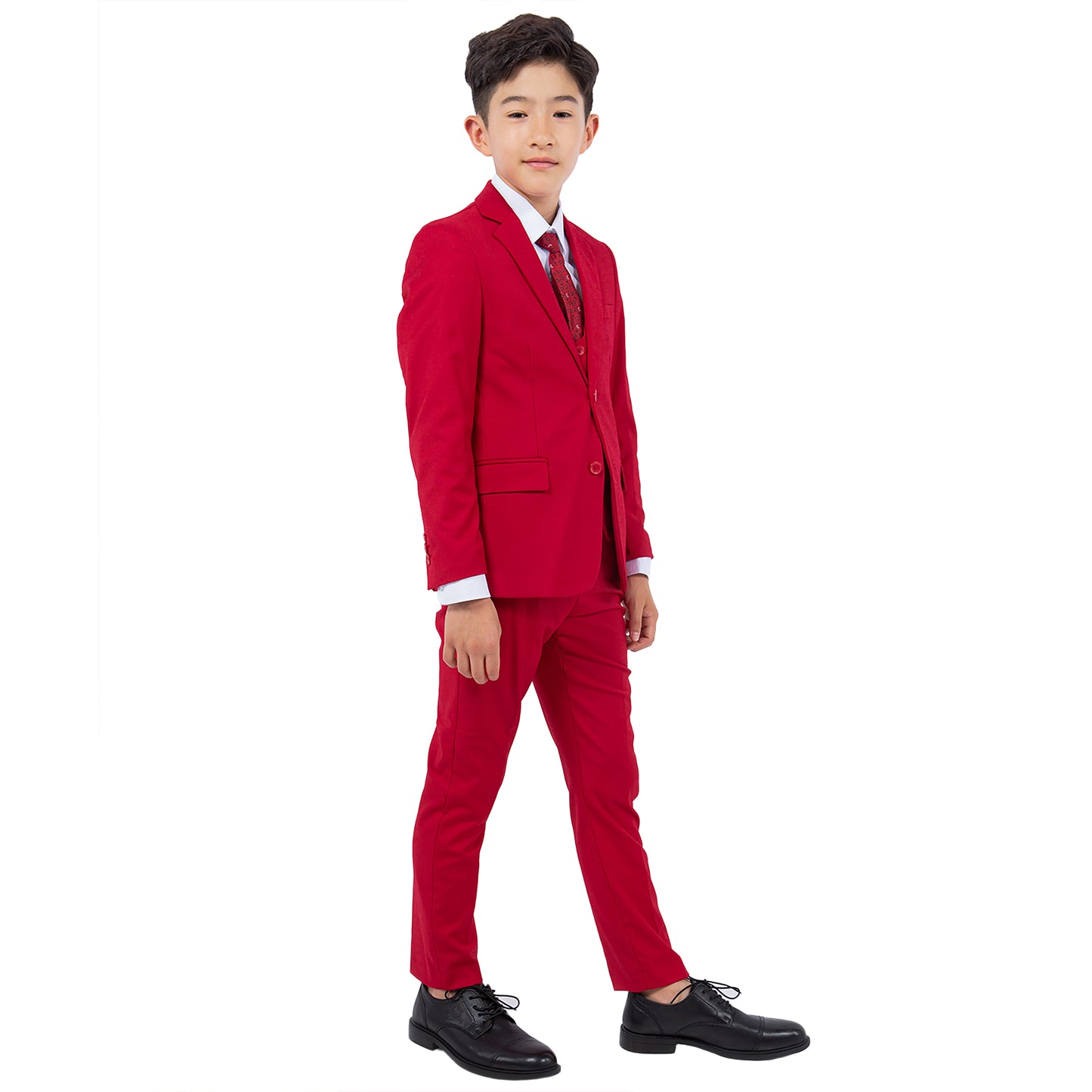 Stacy Adams Boy's 5pc Solid Suit
