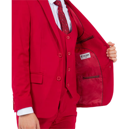 Stacy Adams Boy's 5pc Solid Suit