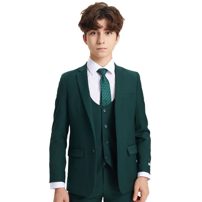 Stacy Adams Boy's 5pc Solid Suit