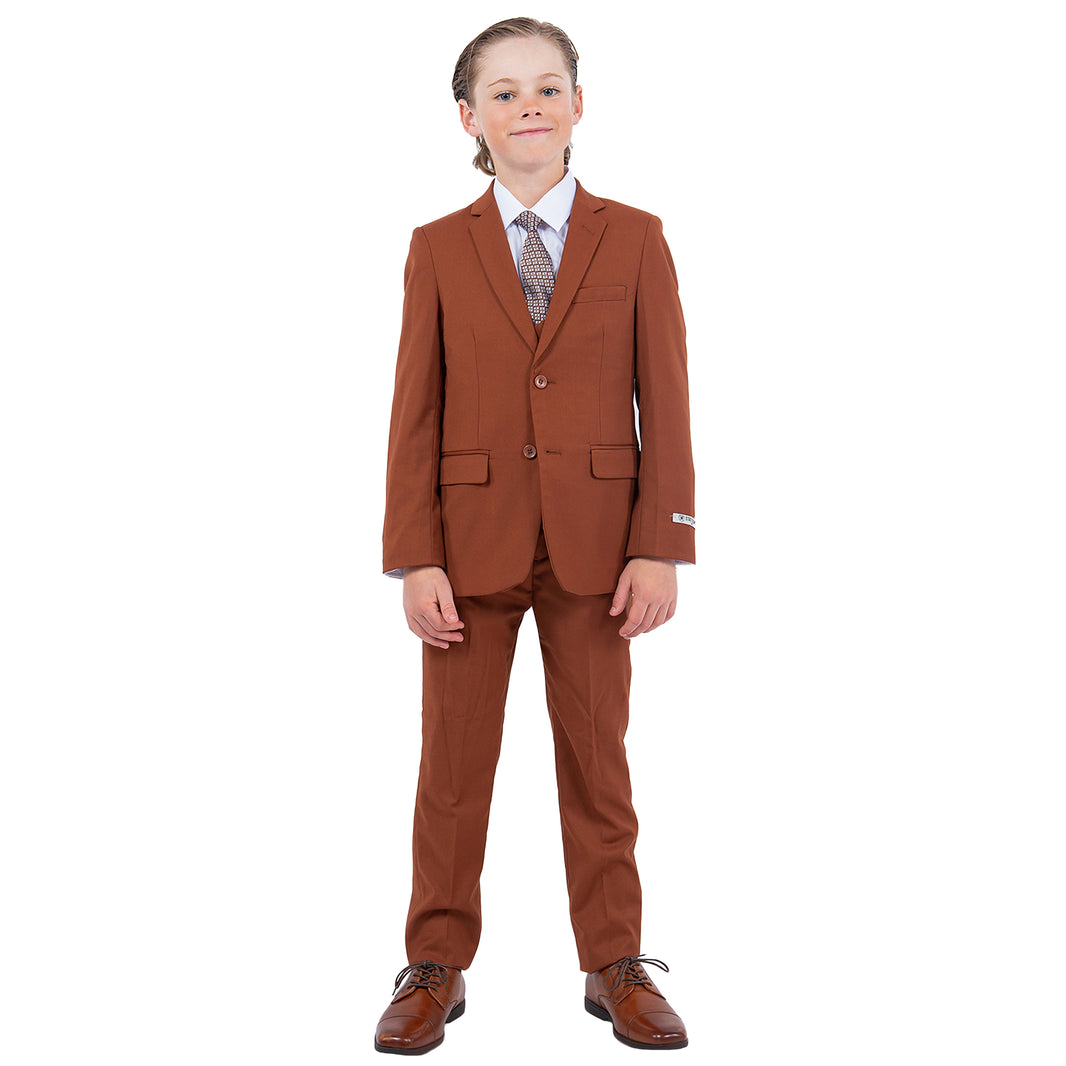 Stacy Adams Boy's 5pc Solid Suit