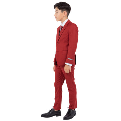 Stacy Adams Boy's 5pc Solid Suit