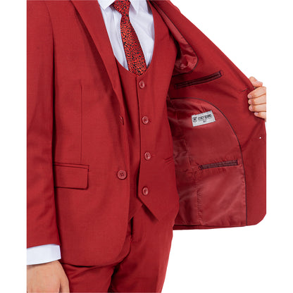 Stacy Adams Boy's 5pc Solid Suit
