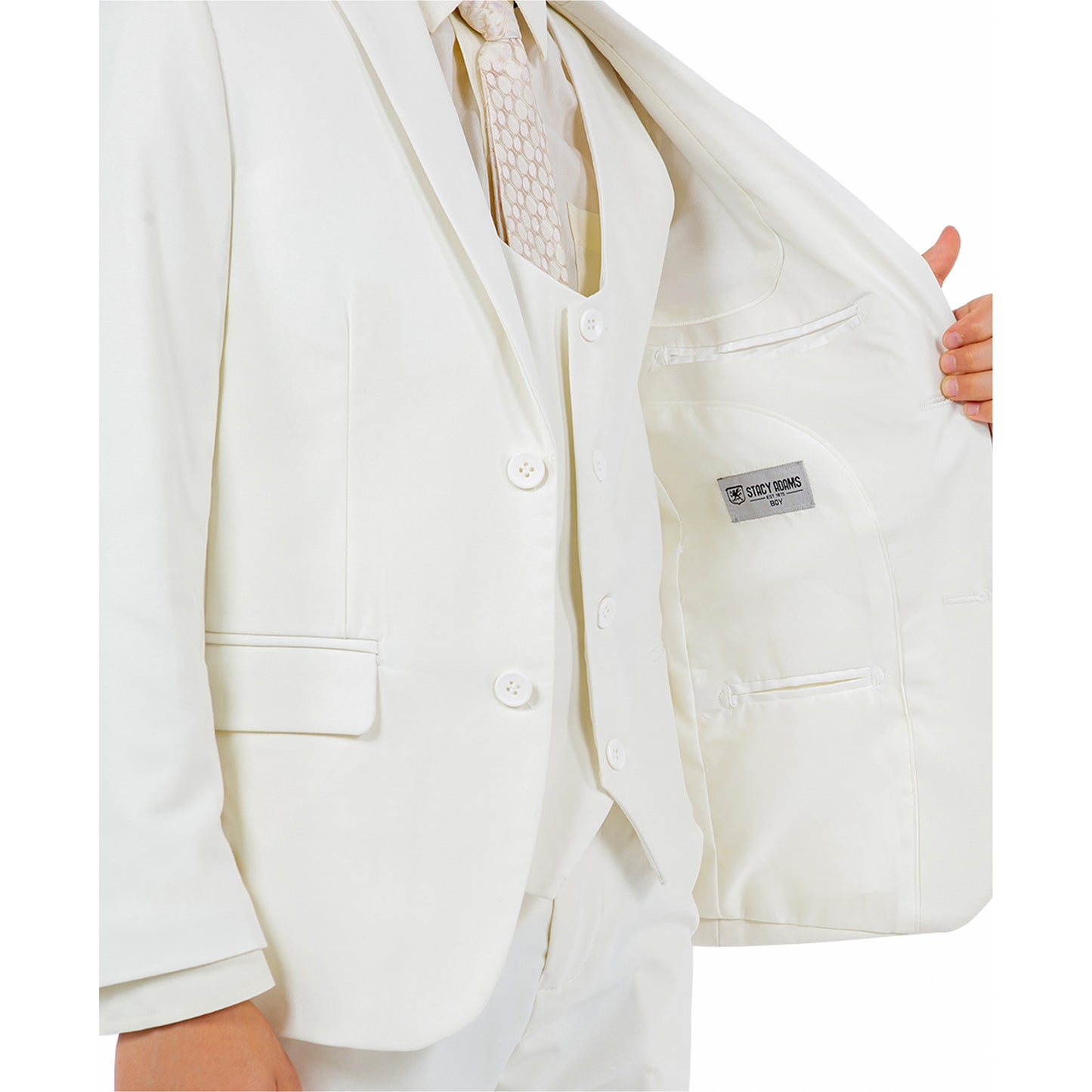 Stacy Adams Boy's 5pc Solid Suit