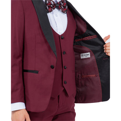 Stacy Adams Burgundy 5 pc Tuxedo