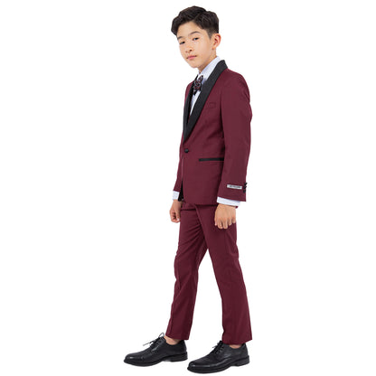 Stacy Adams Burgundy 5 pc Tuxedo
