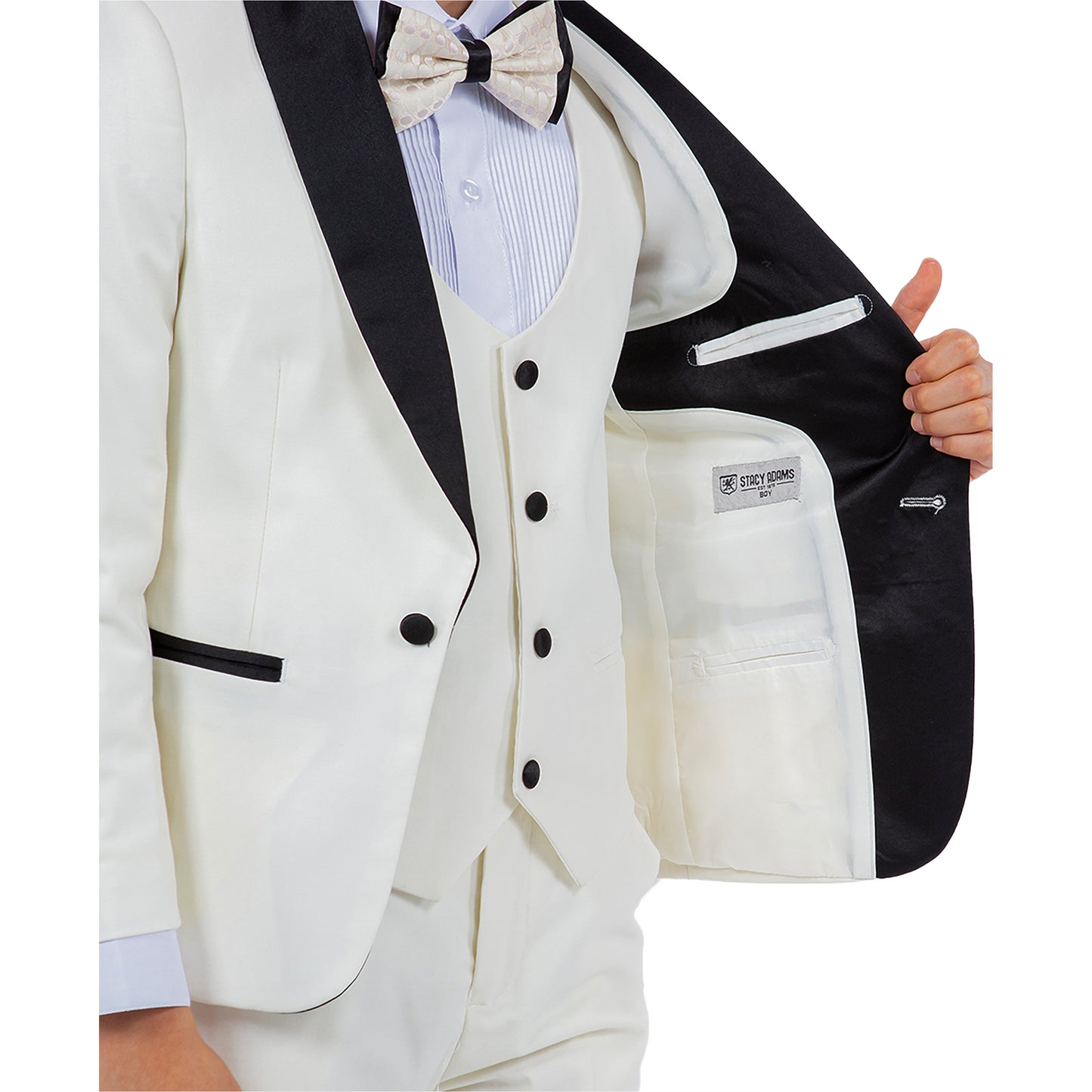 Stacy Adams Ivory 5 pc Tuxedo