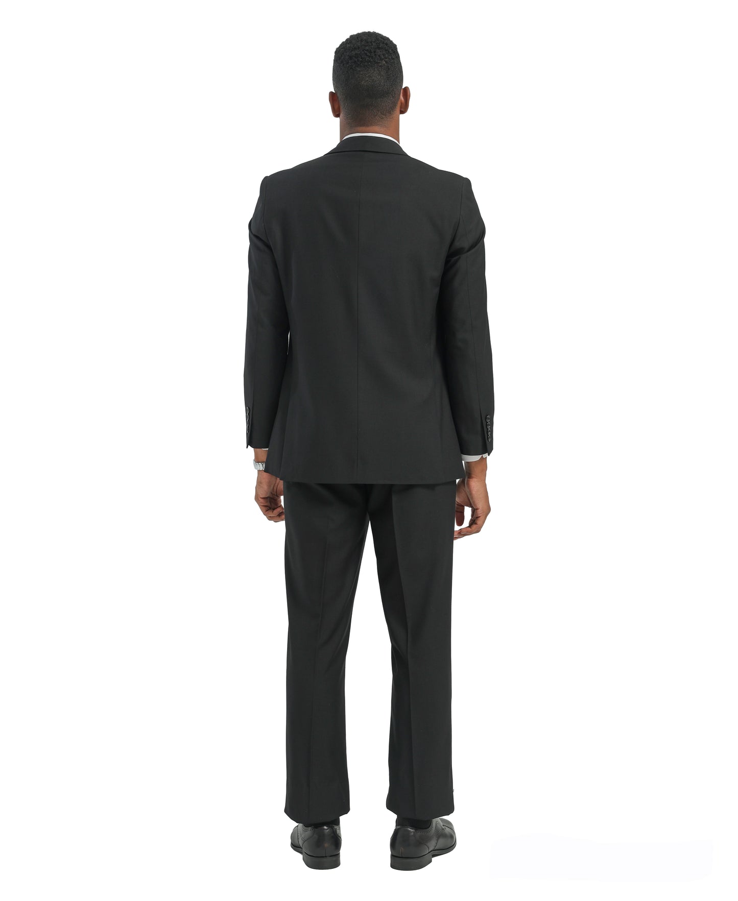 Mens Suit 2pc Black Slim Fit Notch Lapel Suits