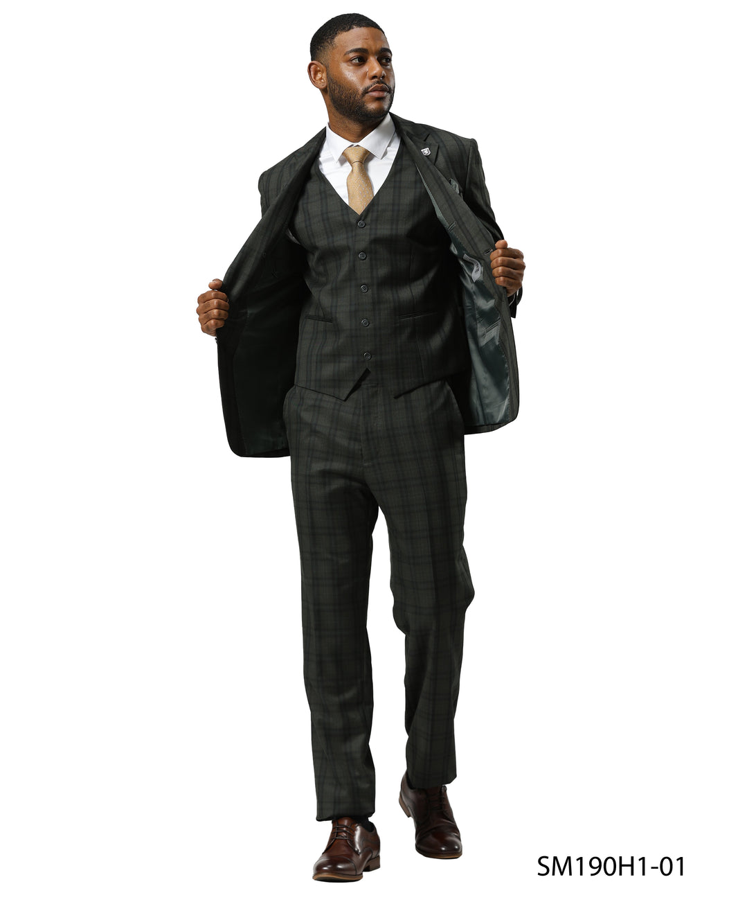 Mens-suit Glen Plaid by Stacy Adams