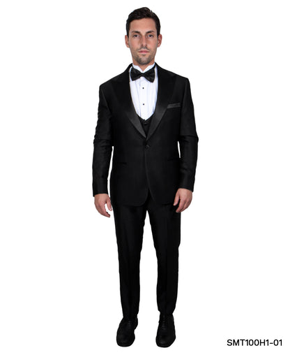 Men's Stacy Adams Hybrid-Fit 3pc Tuxedo Set