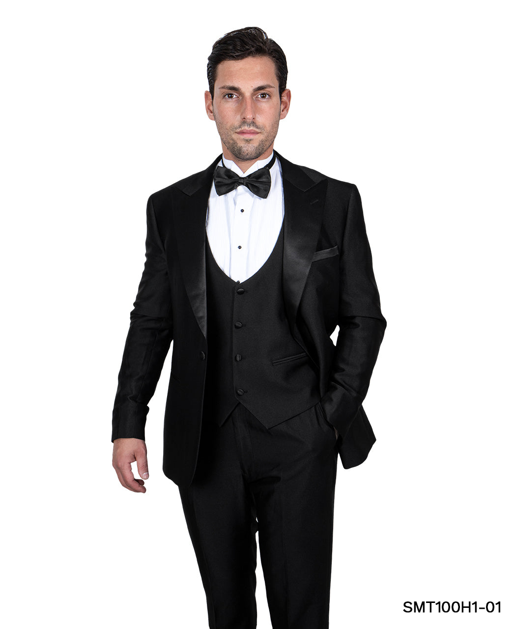 Men's Stacy Adams Hybrid-Fit 3pc Tuxedo Set