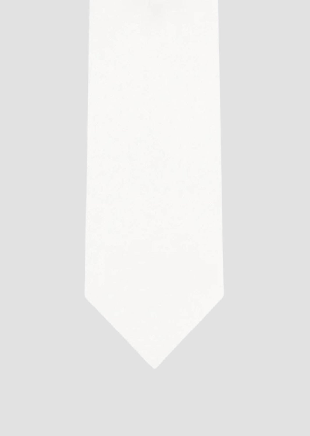 Tie and Pocket Square Set white
